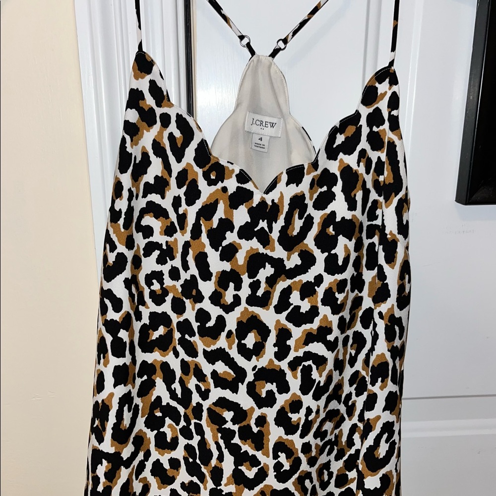 J CREW LEOPARD TANK